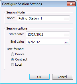 Configure Session Settings